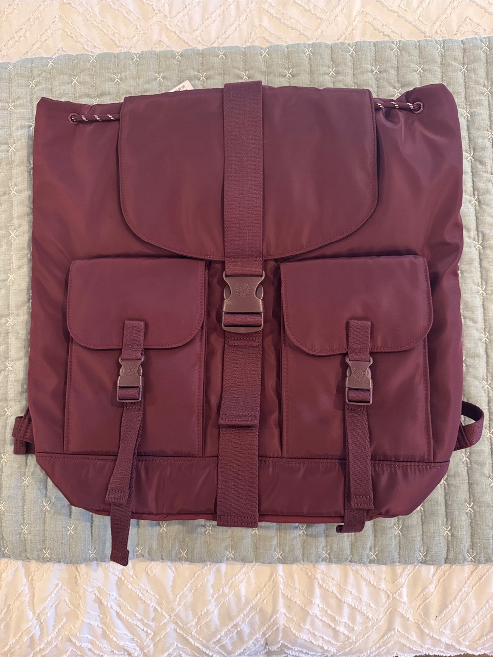 NWT VS Pink Burgundy Utility Backpack